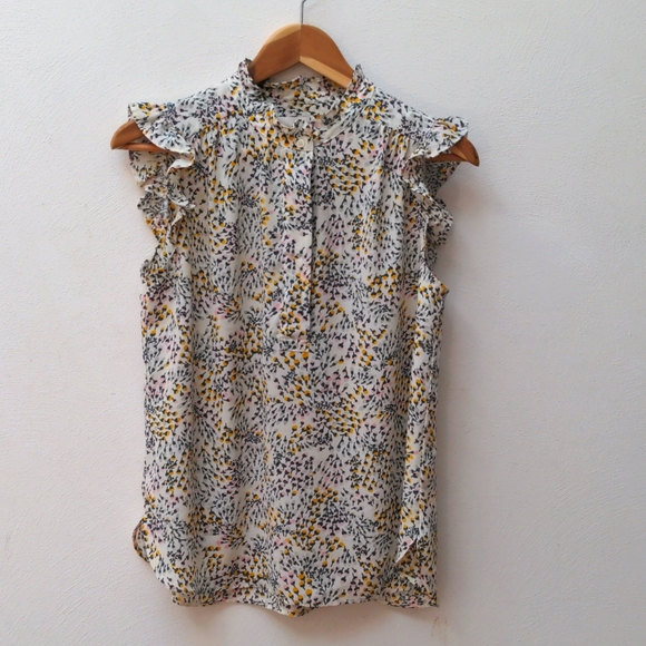 Loft flutter sleeve blouse - Picture 1 of 6